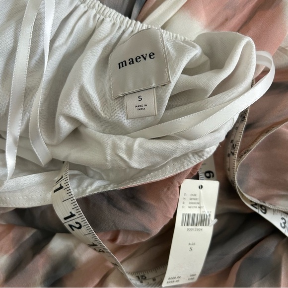 NWT Maeve Maxi Dress Trapeze Style Low Back High Neck Size Small - Picture 8 of 14